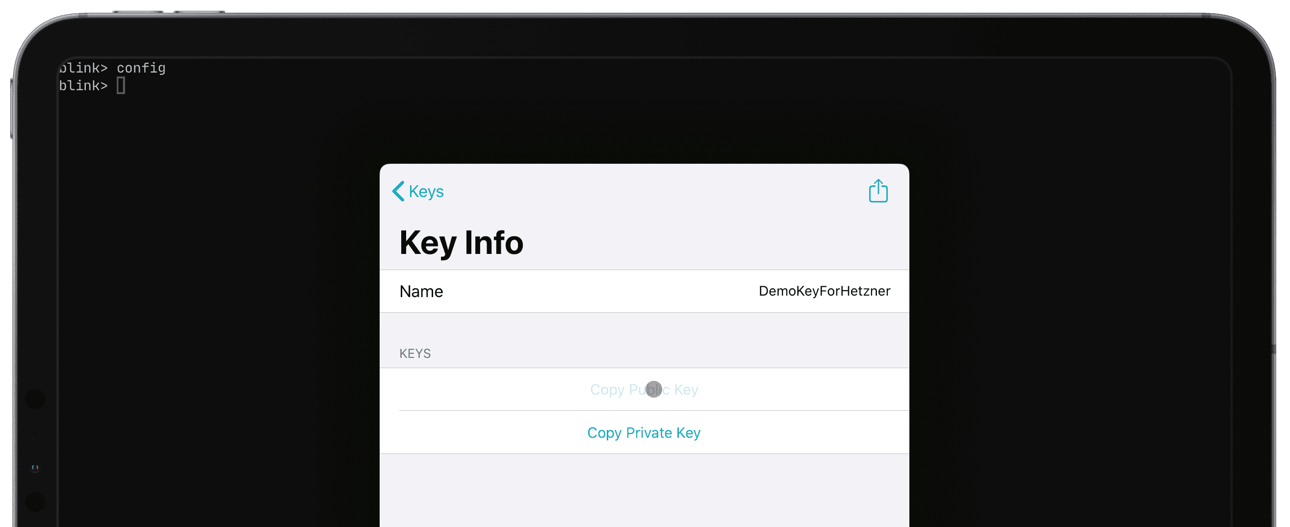 copy ssh key