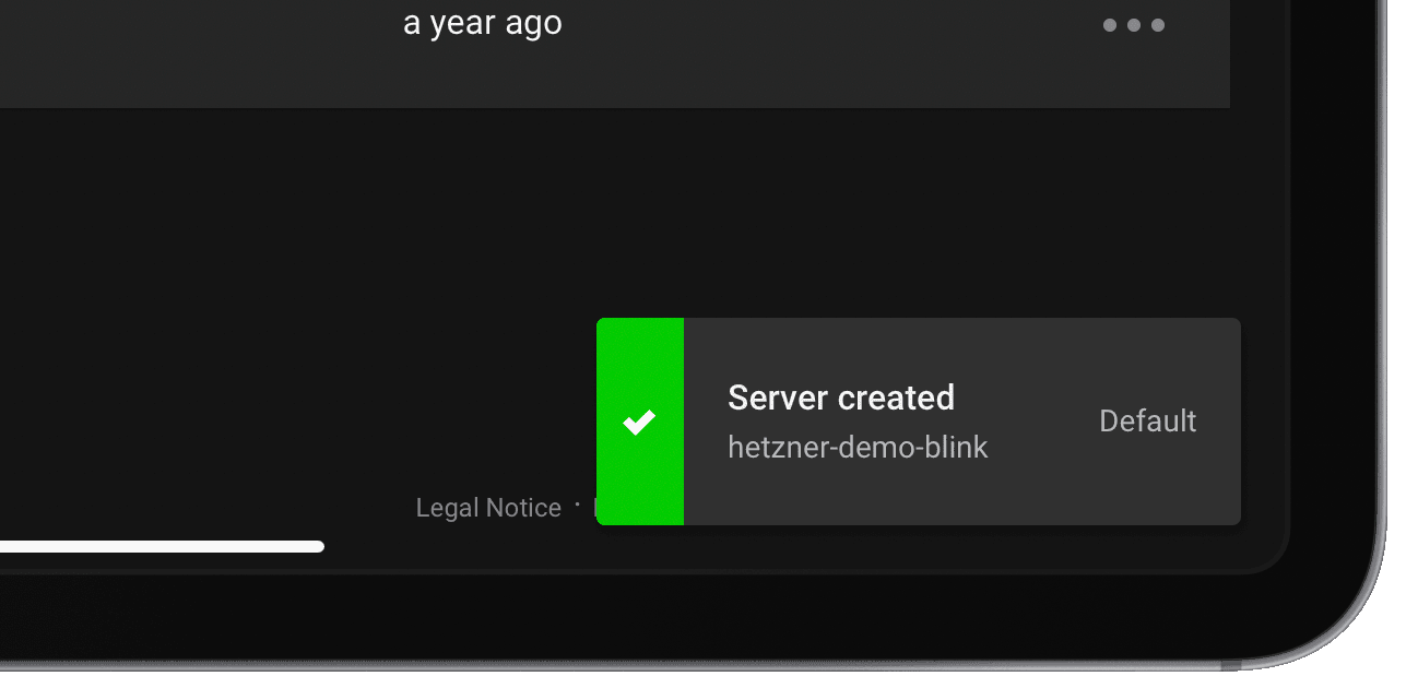 server created